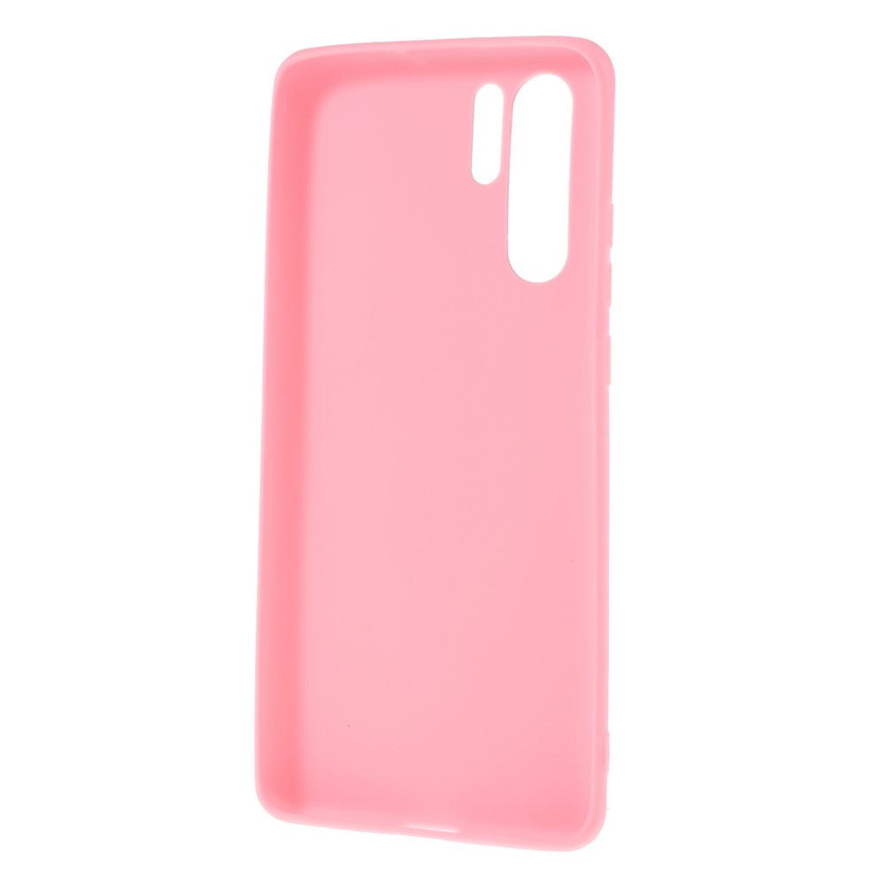 Matte TPU Back Protectiv Mobile Cover for Huawei P30 Pro - Pink-3