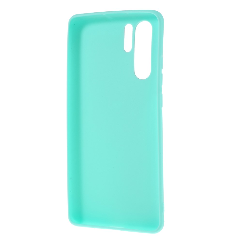 Matte TPU Soft Back Cover Protector for Huawei P30 Pro - Cyan-3