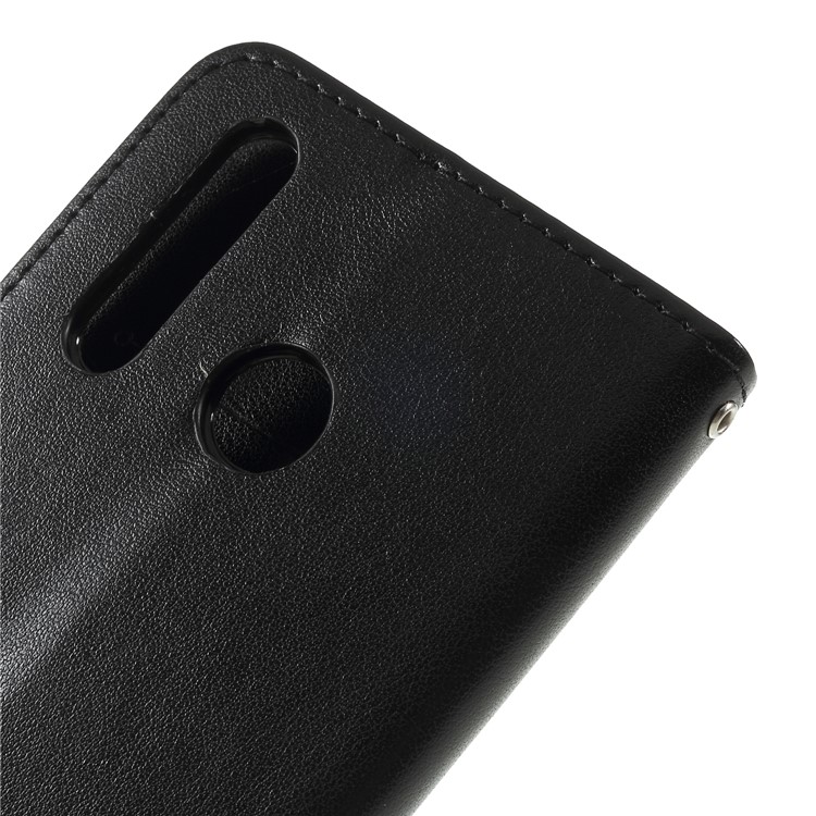 Imprint Butterfly Flower Stand Wallet Leather Cover for Huawei nova 4 - Black-9