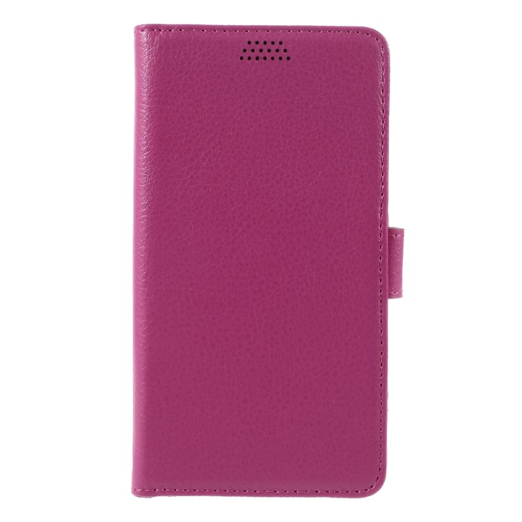 Lychee Skin Wallet Leather Cover Case for Huawei P9 Lite - Rose-3