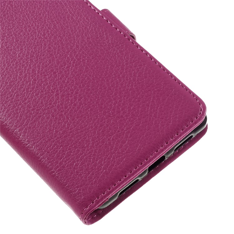 Lychee Skin Wallet Leather Cover Case for Huawei P9 Lite - Rose-8