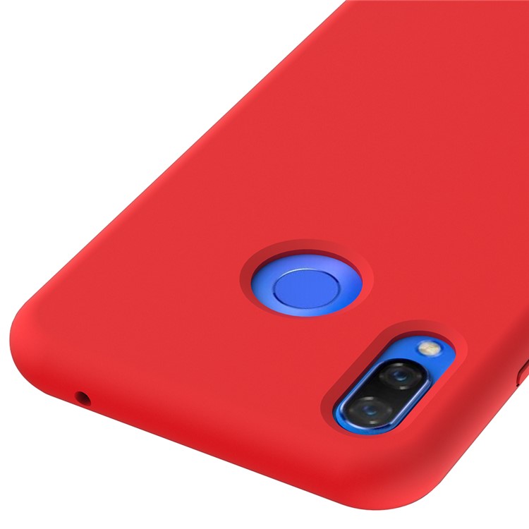 Liquid Silicone Protector Shell for Huawei nova 3i / P Smart+ - Red-2