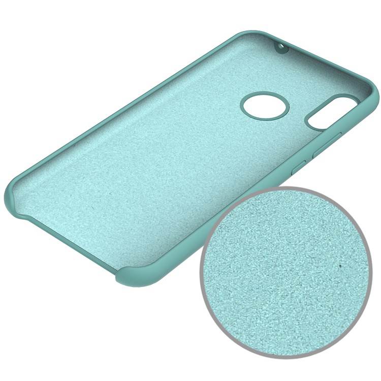 Liquid Silicone Protector Mobile Phone Case for Huawei nova 3i / P Smart+ - Cyan-4