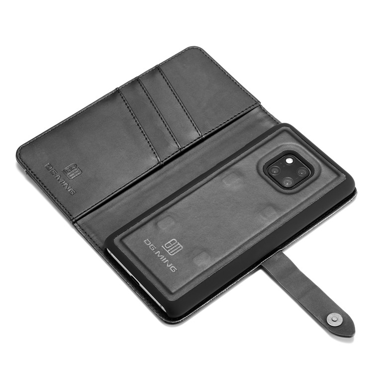 DG.MING Detachable 2 in 1 Split Leather Wallet Case for Huawei Mate 20 Pro - Black-12