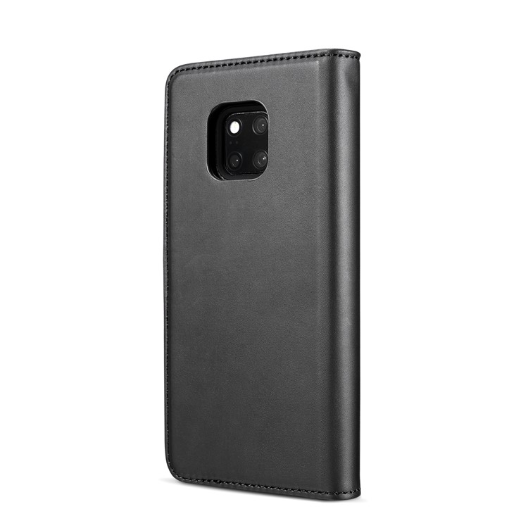 DG.MING Detachable 2 in 1 Split Leather Wallet Case for Huawei Mate 20 Pro - Black-4