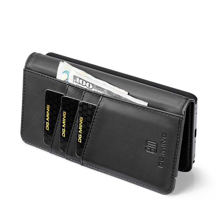 DG.MING Detachable 2 in 1 Split Leather Wallet Case for Huawei Mate 20 Pro - Black-9