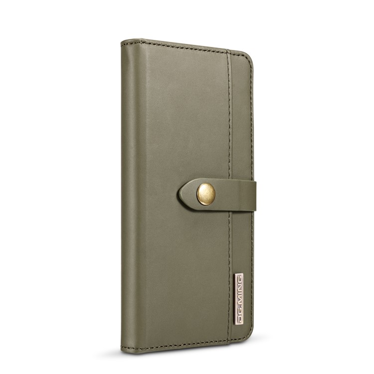 DG.MING Split Leather Wallet Cover + Detachable PC Phone Casing for Huawei Mate 20 Pro - Green-6