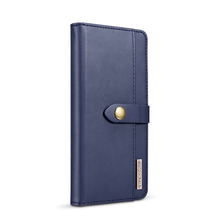 DG.MING Split Leather Wallet Cover + Detachable PC Mobile Phone Shell for Huawei Mate 20 Pro - Blue-6