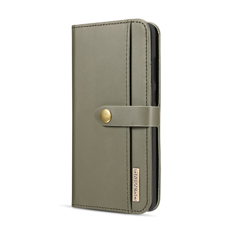 DG.MING Detachable 2-in-1 Split Leather Wallet Cell Phone Case for Huawei Mate 20 - Green-3