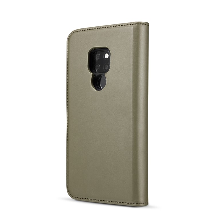 DG.MING Detachable 2-in-1 Split Leather Wallet Cell Phone Case for Huawei Mate 20 - Green-4