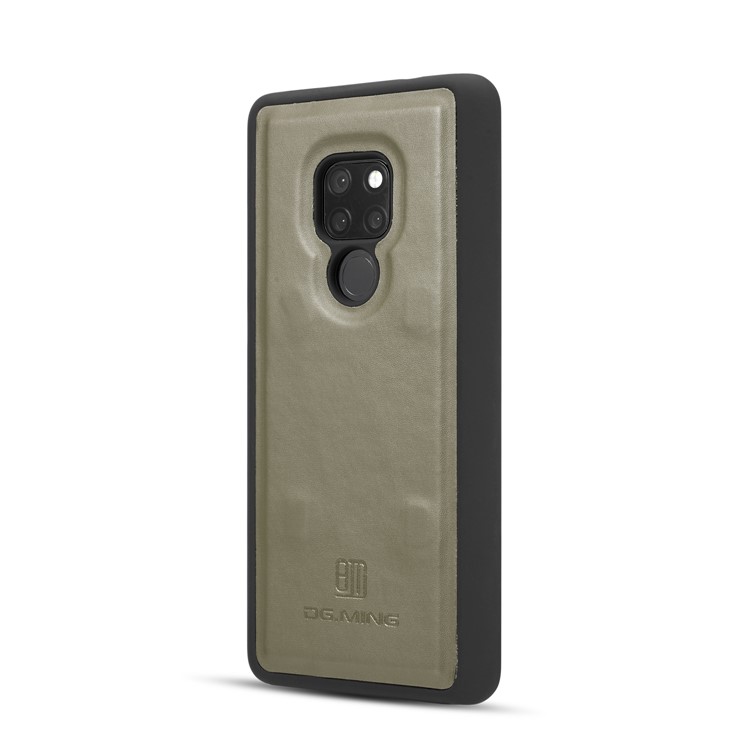 DG.MING Detachable 2-in-1 Split Leather Wallet Cell Phone Case for Huawei Mate 20 - Green-5