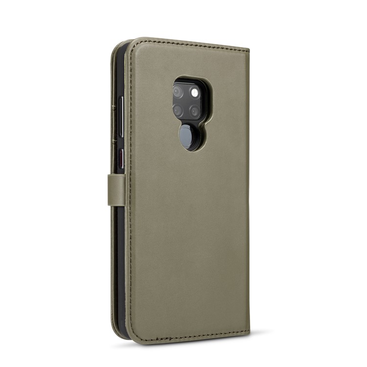 DG.MING Detachable 2-in-1 Split Leather Wallet Cell Phone Case for Huawei Mate 20 - Green-7