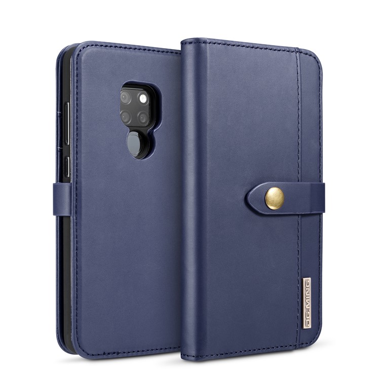 DG.MING Detachable 2-in-1 Split Leather Wallet Mobile Phone Cover Shell for Huawei Mate 20 - Blue-2