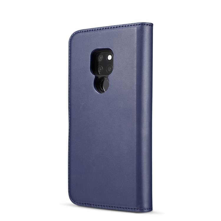 DG.MING Detachable 2-in-1 Split Leather Wallet Mobile Phone Cover Shell for Huawei Mate 20 - Blue-4