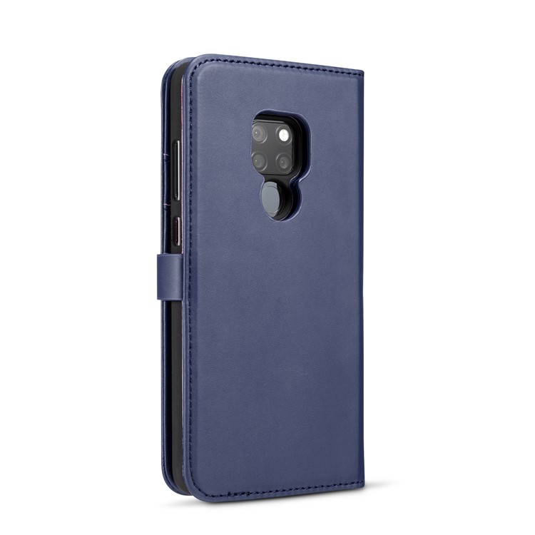 DG.MING Detachable 2-in-1 Split Leather Wallet Mobile Phone Cover Shell for Huawei Mate 20 - Blue-7