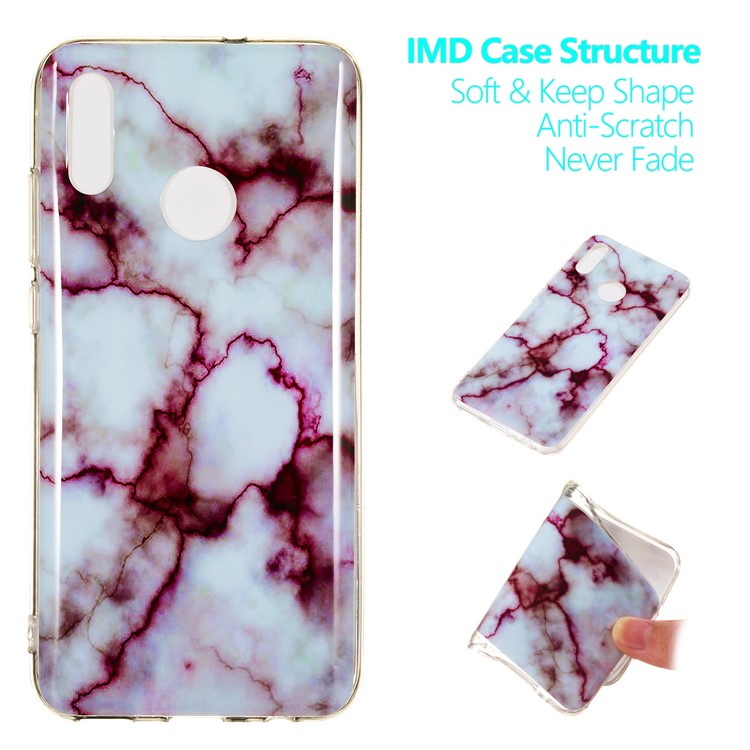 Marble Pattern IMD TPU Back Case for Huawei Honor 10 Lite - Style B-1