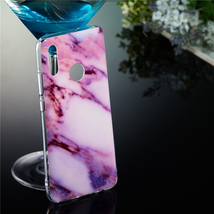 Marble Pattern IMD TPU Shell Cover Case for Huawei Honor 10 Lite - Style D-5