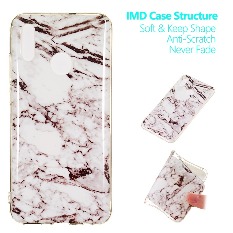 Marble Pattern IMD TPU Protection Case for Huawei Honor 10 Lite - Style E-1