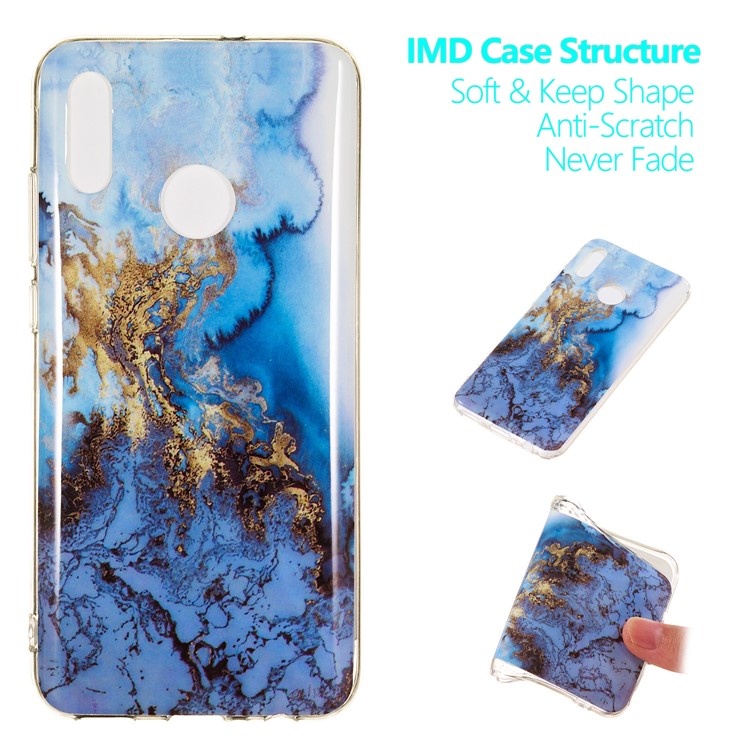 Marble Pattern IMD TPU Soft Case for Huawei Honor 10 Lite - Style F-1