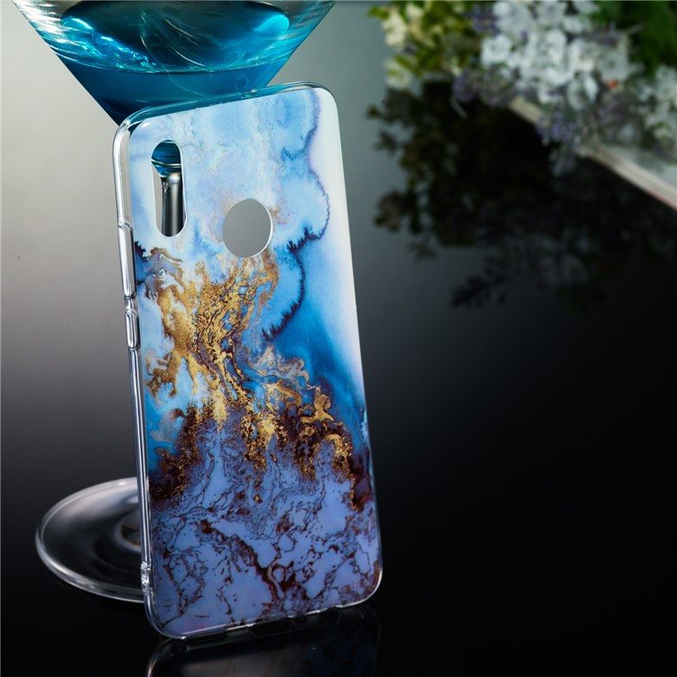 Marble Pattern IMD TPU Soft Case for Huawei Honor 10 Lite - Style F-5