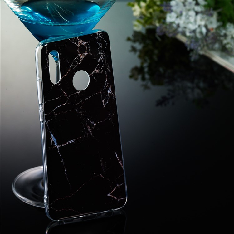 Marble Pattern IMD TPU Soft Shell Case for Huawei Honor 10 Lite - Style L-5