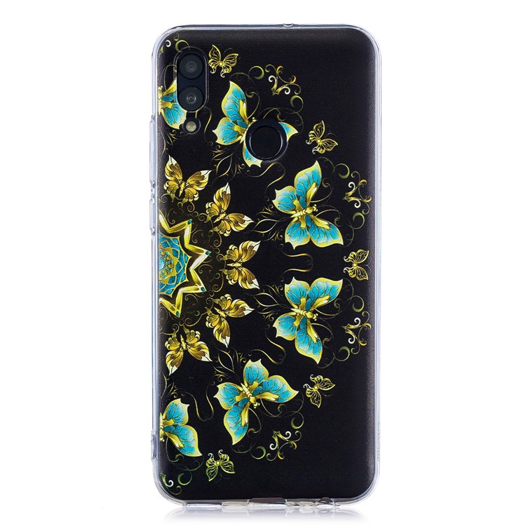 Pattern Printing TPU Phone Case for Huawei Honor 10 Lite / P Smart (2019) - Colorized Butterfly-2