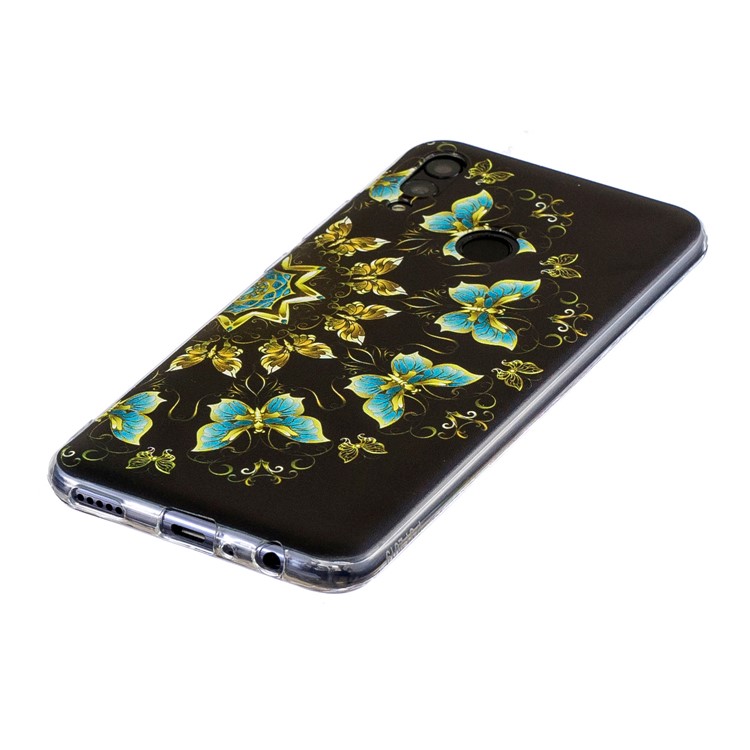 Pattern Printing TPU Phone Case for Huawei Honor 10 Lite / P Smart (2019) - Colorized Butterfly-3