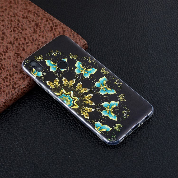 Pattern Printing TPU Phone Case for Huawei Honor 10 Lite / P Smart (2019) - Colorized Butterfly-6