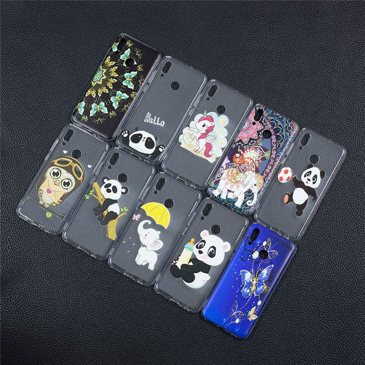 Pattern Printing TPU Phone Case for Huawei Honor 10 Lite / P Smart (2019) - Colorized Butterfly-9