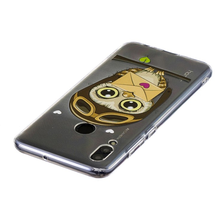 Pattern Printing TPU Protective Shell for Huawei Honor 10 Lite / P Smart (2019) - Owl Pattern-4