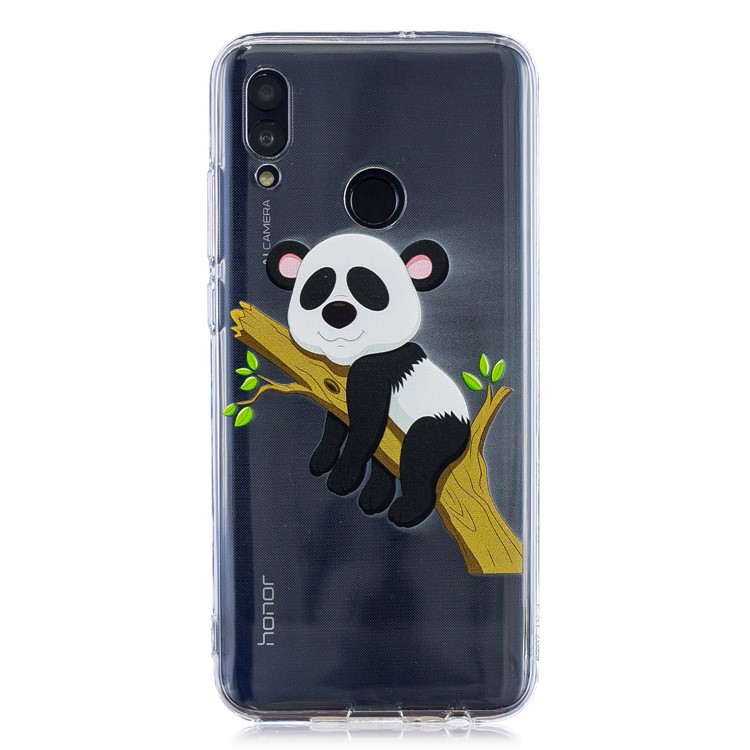 Pattern Printing TPU Phone Accessory Case for Huawei Honor 10 Lite / P Smart (2019) - Panda Climbing Tree-2