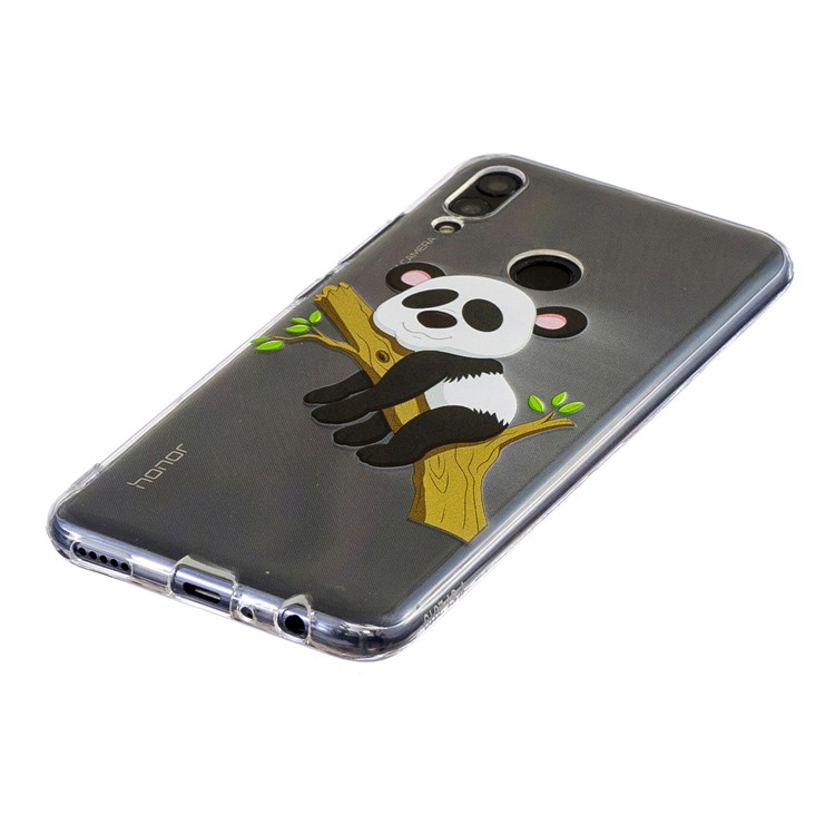 Pattern Printing TPU Phone Accessory Case for Huawei Honor 10 Lite / P Smart (2019) - Panda Climbing Tree-3