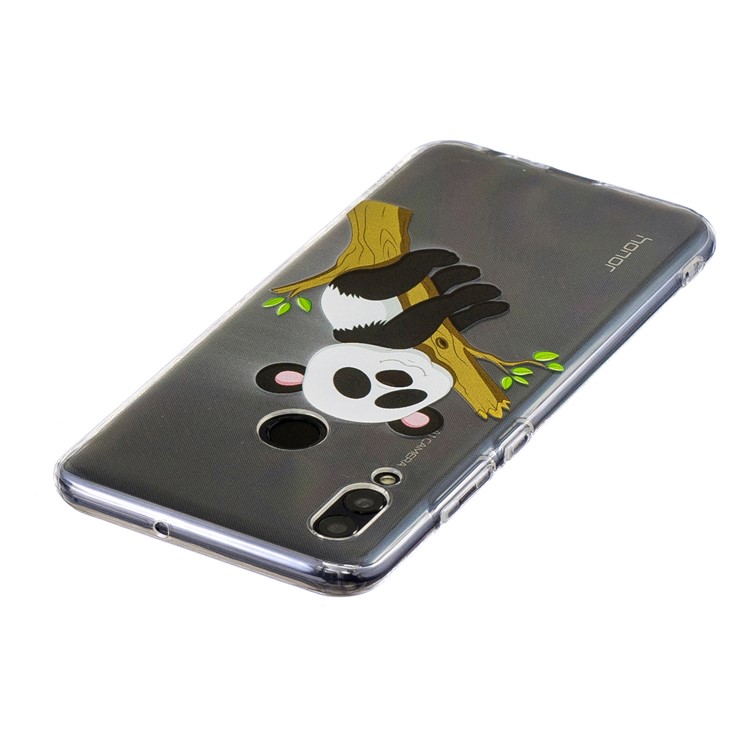 Pattern Printing TPU Phone Accessory Case for Huawei Honor 10 Lite / P Smart (2019) - Panda Climbing Tree-4