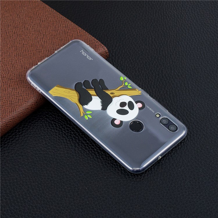 Pattern Printing TPU Phone Accessory Case for Huawei Honor 10 Lite / P Smart (2019) - Panda Climbing Tree-7