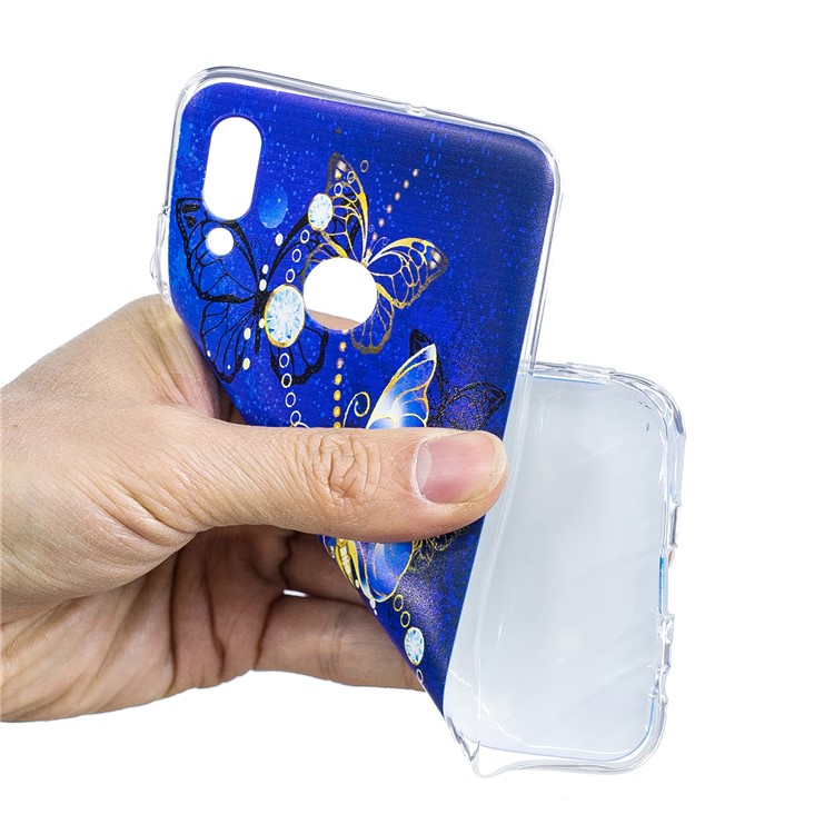 Pattern Printing TPU Protection Case for Huawei Honor 10 Lite / P Smart (2019) - Butterfly Pattern-5