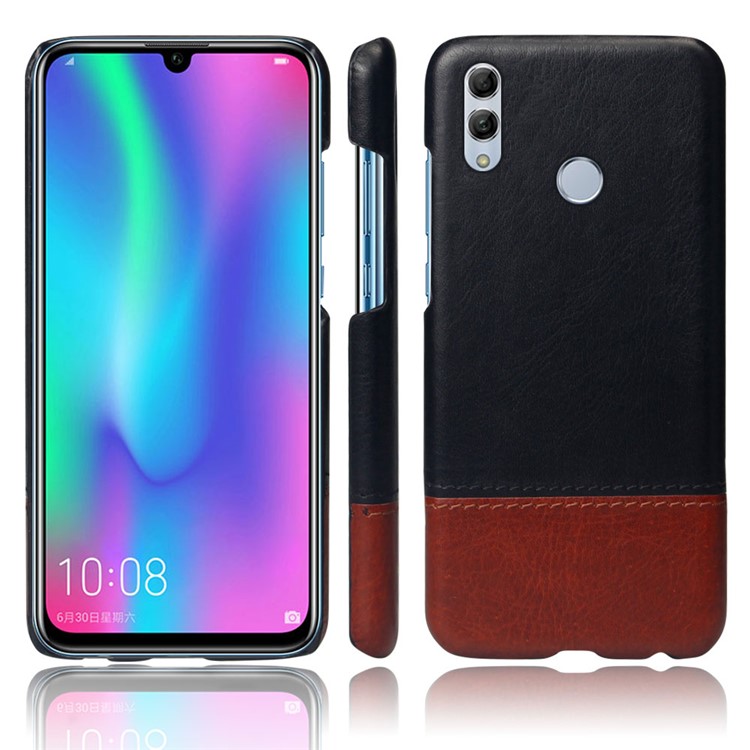 KSQ Bi-color Splicing PU Leather Coated PC Case Cover for Huawei P Smart (2019) / Honor 10 Lite-1