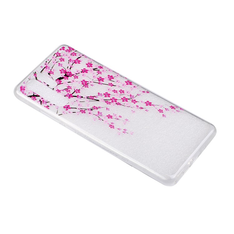 Embossment Pattern TPU Phone Casing for Huawei P30 Pro - Cherry Blossom-3