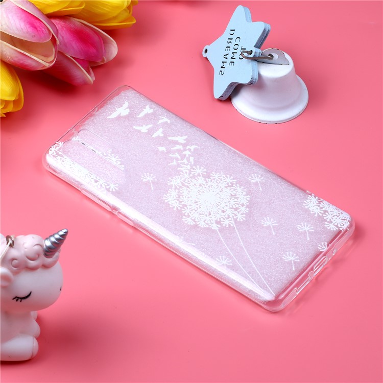 Embossment Pattern TPU Protective Cell Phone Case for Huawei P30 Pro - Dandelion-2