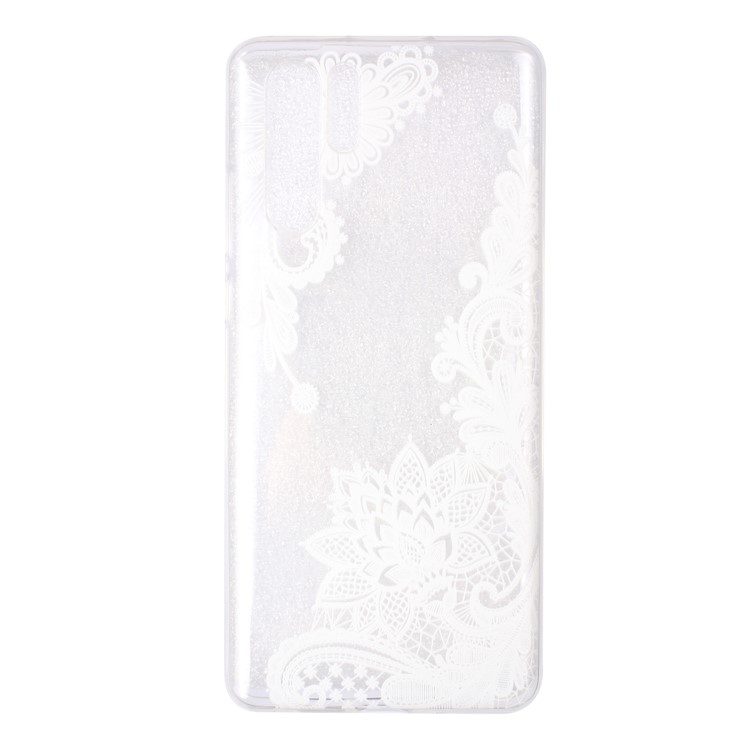 Embossed Pattern TPU Case Cover Shell for Huawei P30 Pro - Lace Flower-2