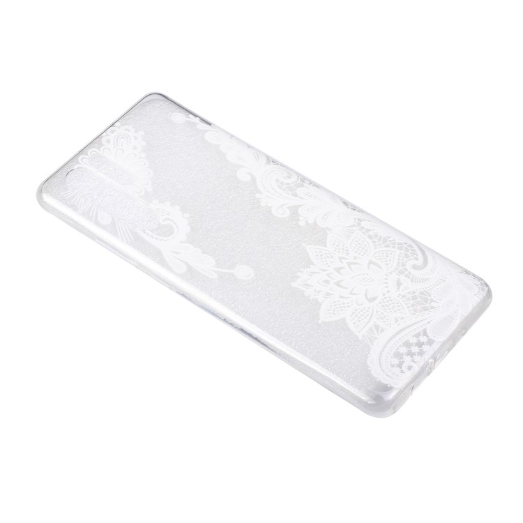 Embossed Pattern TPU Case Cover Shell for Huawei P30 Pro - Lace Flower-3