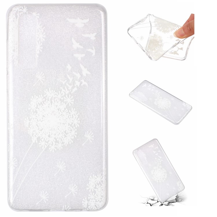 Embossment Pattern TPU Cell Phone Casing for Huawei P30 - Dandelion-1