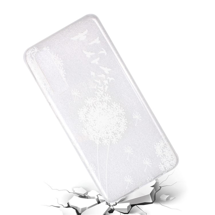 Embossment Pattern TPU Cell Phone Casing for Huawei P30 - Dandelion-4