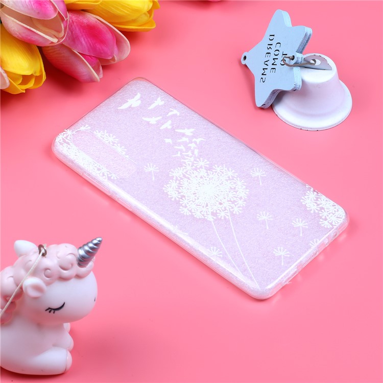 Embossment Pattern TPU Cell Phone Casing for Huawei P30 - Dandelion-5