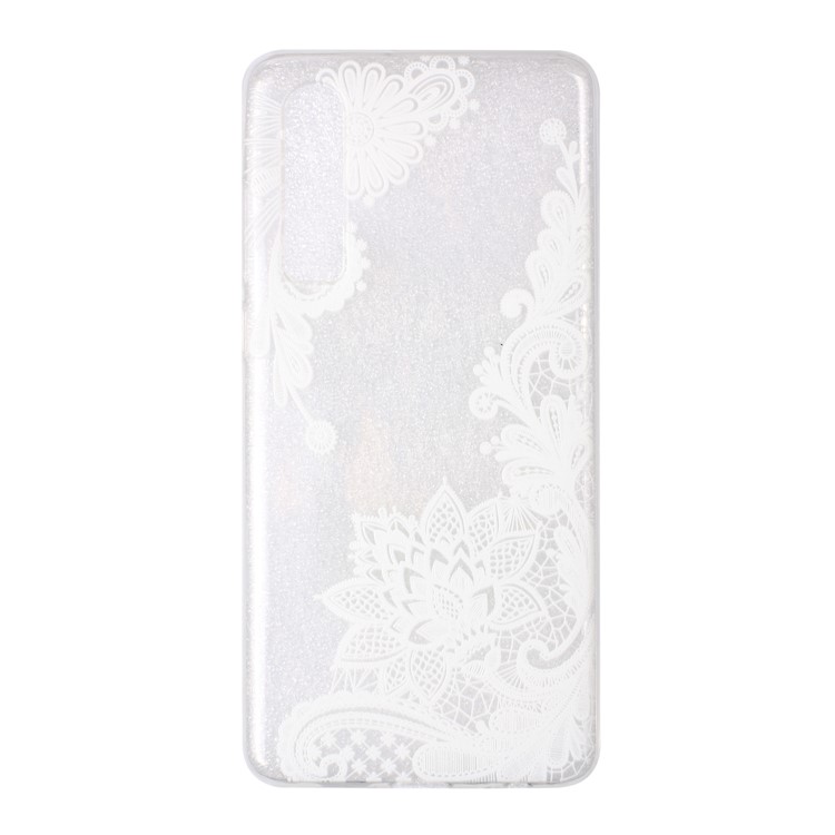 Embossment Pattern TPU Protection Cover Shell for Huawei P30 - Lace Flower-2