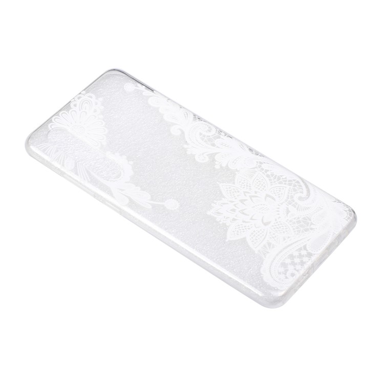 Embossment Pattern TPU Protection Cover Shell for Huawei P30 - Lace Flower-3
