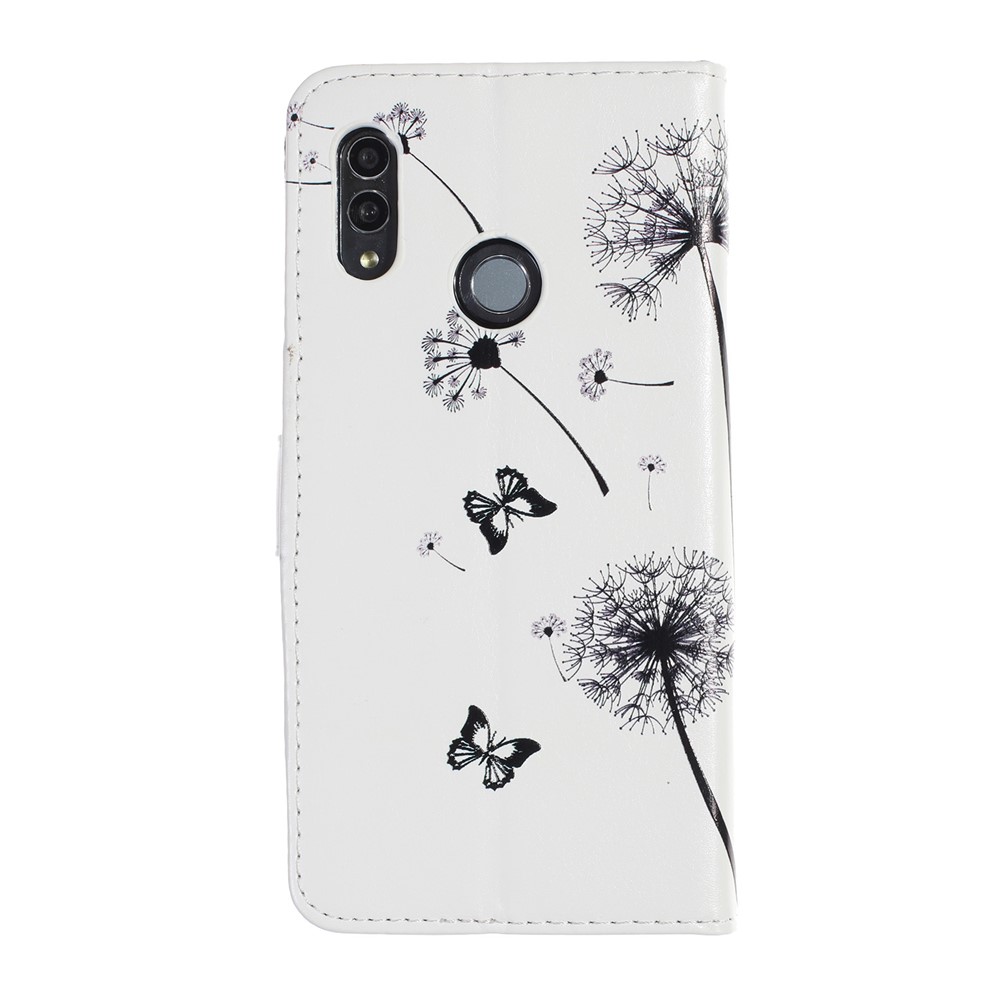 Funda de Flip de Cuero PU Estampada Con Estampado Para Huawei Honor 10 Lite - Diente de León y Amantes