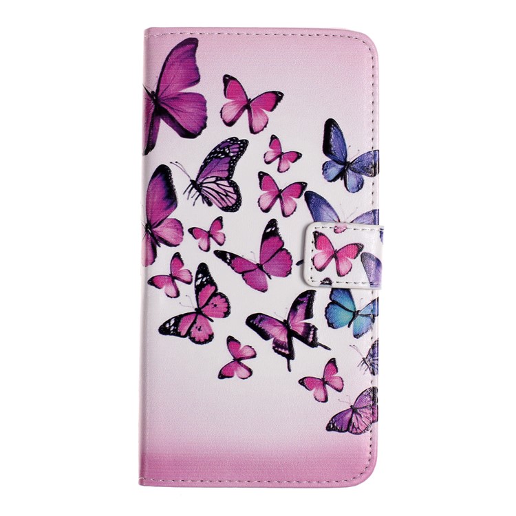 Embossment Patterned PU Leather Mobile Casing for Huawei Honor 10 Lite - Butterflies-2