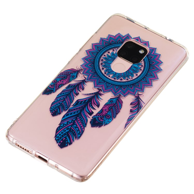 For Huawei Mate 20 Patterned IMD Soft TPU Gel Protective Shell - Tribal Dream Catcher-3