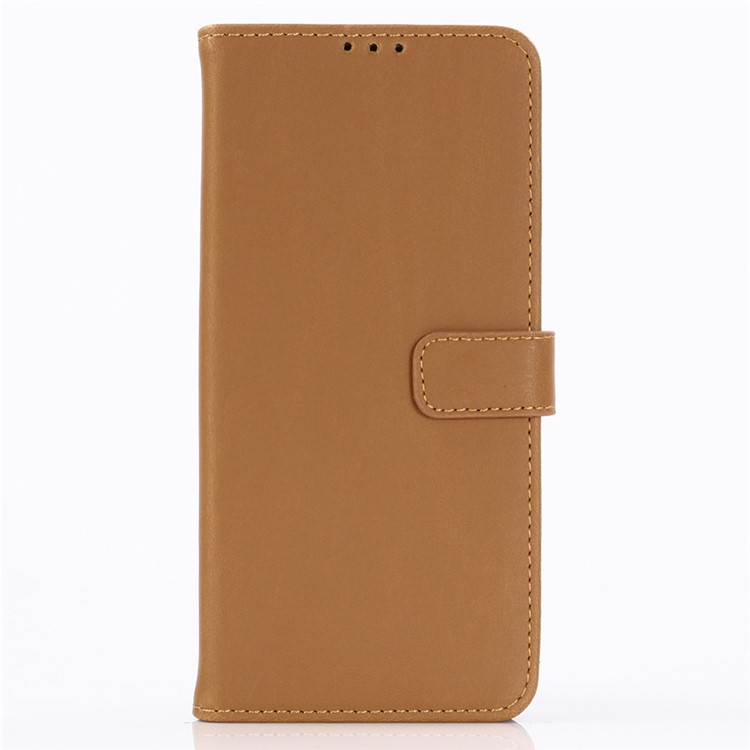 Crazy Horse Leather Wallet Stand Phone Cover for Huawei P30 Pro - Brown-1