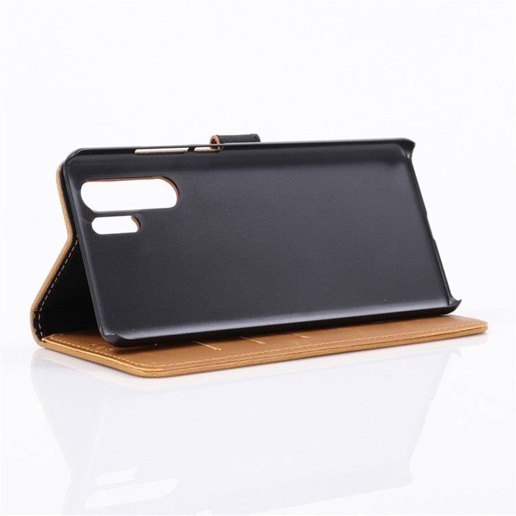 Crazy Horse Leather Wallet Stand Phone Cover for Huawei P30 Pro - Brown-5